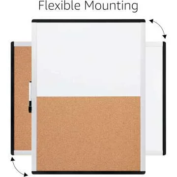 Magnetic Dry-Erase Combo Board - 17x23, White