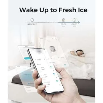 ecozy Smart Nugget Ice Maker Countertop, Pebble Ice Maker with 35lbs/24H Soft Chewable Ice, Self-Cleaning Ice Machine with Voice Control for Home Kitchen Party Bar Office, Stainless Steel