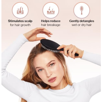 Kitsch Hair Detangler Brush - Eco-Friendly, Travel-Friendly