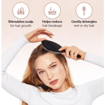 Kitsch Hair Detangler Brush - Eco-Friendly, Travel-Friendly