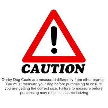 Derby Originals Dog Coat Horse-Tough Classic 600D with 150g Insulation Nylon Lining 3 Layer breathable