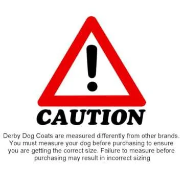 Derby Originals Dog Coat Horse-Tough Classic 600D with 150g Insulation Nylon Lining 3 Layer breathable