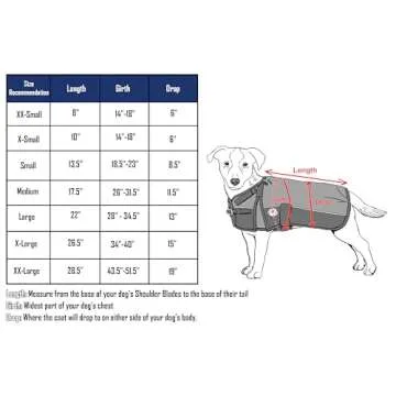 Derby Originals Dog Coat Horse-Tough Classic 600D with 150g Insulation Nylon Lining 3 Layer breathable