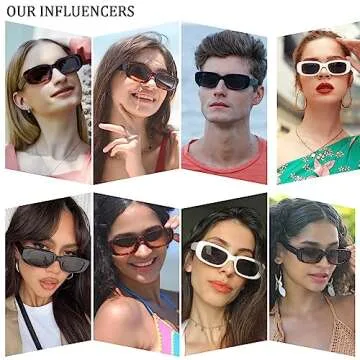 Dollger Rectangle Sunglasses for Women Men Trendy Retro Fashion Sunglasses UV 400 Protection Square leopard Frame