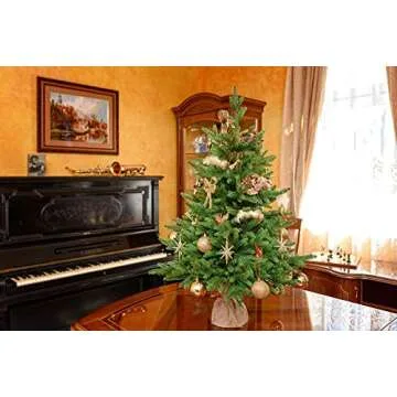 EveXmas- Infinity- 2ft - Premium Artificial Christmas Tree - for Any Environment - Easy Assembly - Metal Hinges - Sturdy Base - 100% Polyethylene Branches