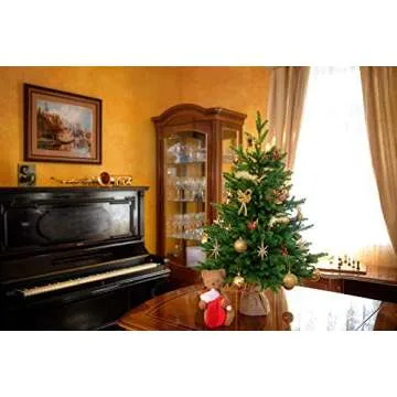 EveXmas- Infinity- 2ft - Premium Artificial Christmas Tree - for Any Environment - Easy Assembly - Metal Hinges - Sturdy Base - 100% Polyethylene Branches