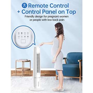 BREEZEWELL 3-In-1 Evaporative Cooler w/Cooling & Sleep Mode, Air Conditioner Portable for Room, 20Ft Remote Control, 43IN Evaporative Air Cooler w/12H Timer & 4 Ice Packs, Air Conditioner Fan for Home