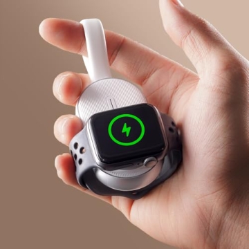 LISEN Portable Charger for Apple Watch - Wireless Keychain Charger Power Bank 1200mAh