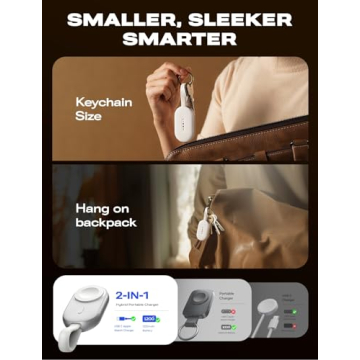 LISEN Portable Charger for Apple Watch - 1200mAh Power Bank