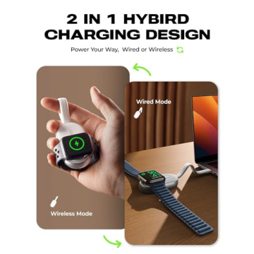 LISEN Portable Charger for Apple Watch - 1200mAh Power Bank