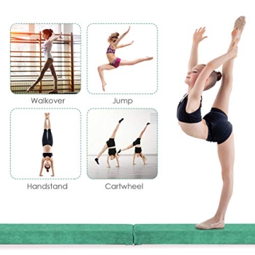 Giantex 7FT Foldable Gymnastics Balance Beam for Kids