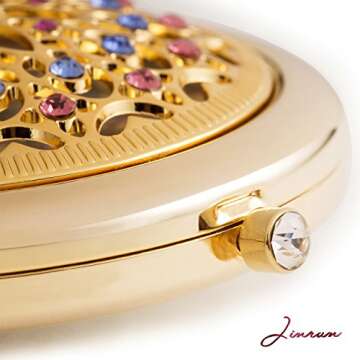 Luxury 24k Gold Electroplate Makeup Mirror by Jinvun