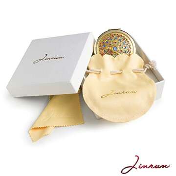 Luxury 24k Gold Electroplate Makeup Mirror by Jinvun