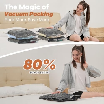 Space-saving Vacuum Storage Bags with Wireless Pump