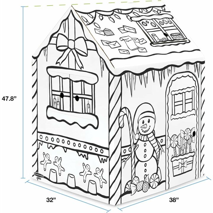 Gingerbread Playhouse Craft Kit for Kids