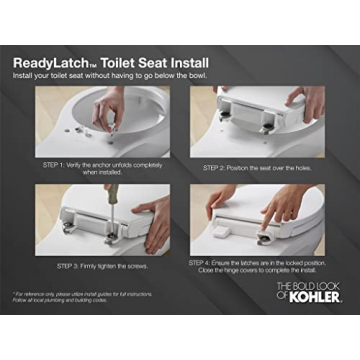 KOHLER Cachet Elongated Toilet Seat with Quiet-Close Lid