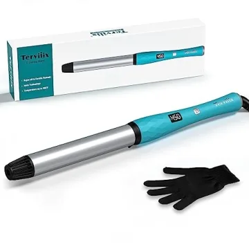 Terviiix Non-Clamp Curling Wand 1 Inch for Beautiful Beach Waves