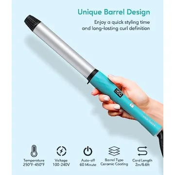 Non-Clamp Curling Wand for Effortless Beach Waves