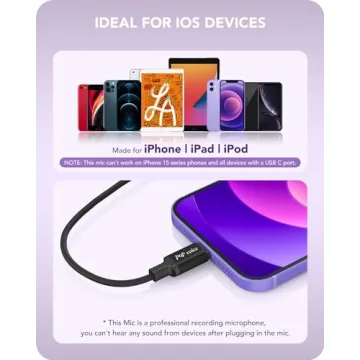 PoP Voice Lavalier Microphone for iPhone - Pro Quality Audio