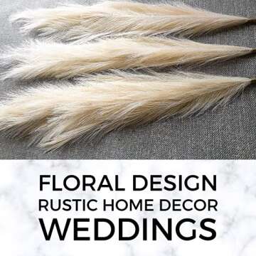 Elegant CREATEMEABRAND Faux Pampas Grass for Home Decor