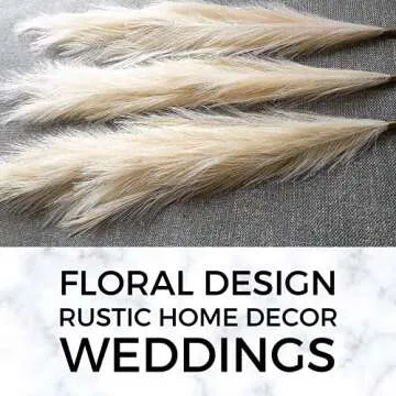Elegant CREATEMEABRAND Faux Pampas Grass for Home Decor