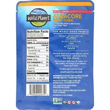 Wild Planet Albacore Tuna, No Salt Added, Sustainably Caught
