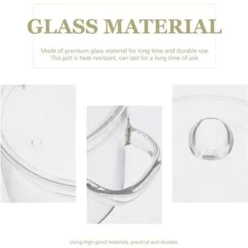 1.6L Versatile Glass Saucepan for All Cooking Needs