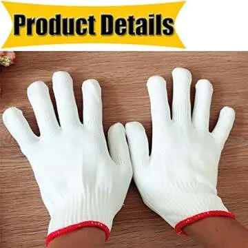 NRDBEEEC Safety Grip Working Gloves for BBQ and More