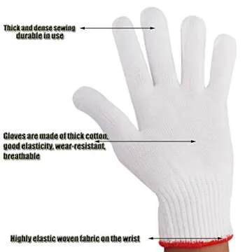 NRDBEEEC Safety Grip Working Gloves for BBQ and More