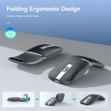 Bluetooth Wireless Arc Travel Mouse - Ultimate Comfort and Convenience