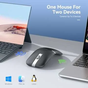 Compact Bluetooth Arc Mouse for Travel and Office Use