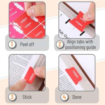 Mr. Pen Bible Tabs – Neon Laminated Indexing Tabs for All