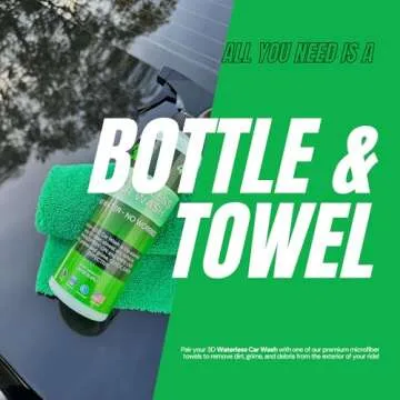 3D Waterless Car Wash - Easy Spray Waterless Detailing Spray - No Soap or Water Needed - Great on Cars, RVs, Motorcycles & Boats 1 Gallon