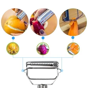 Multi-Functional Julienne Vegetable Peeler and Slicer