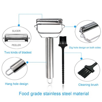 Multi-Functional Julienne Vegetable Peeler and Slicer