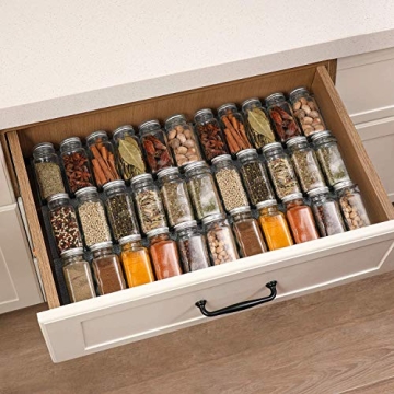 AOZITA 24 Glass Spice Jars Set with Labels