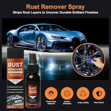 FreeSinger Rust Remover Spray for Metal - Fast-Acting Heavy Duty Cleaner for Vehicles and Tools
