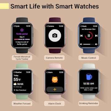 Stylish Smartwatch for Women with Fitness Tracking & Alexa Features