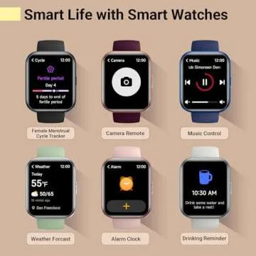 Stylish Smartwatch for Women with Fitness Tracking & Alexa Features