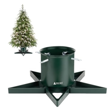 Christmas Tree Stand for 6ft Real Tree Green Christmas Tree Holder for Holiday Home Party Christmas ...