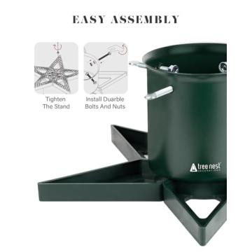 Sturdy Christmas Tree Stand for 6ft Trees Decor
