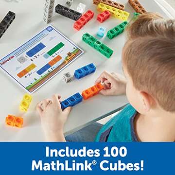Learning Resources MathLink Cubes Mathmobiles Set: 115 Pieces of Fun!
