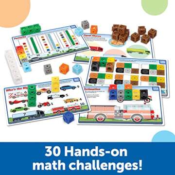 MathLink Cubes Mathmobiles Set for Kindergarten STEM Learning