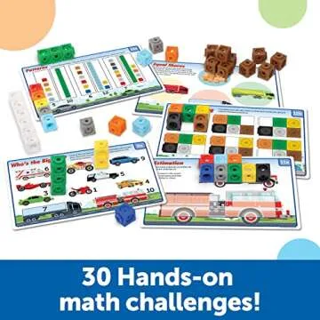 MathLink Cubes Mathmobiles Set for Kindergarten STEM Learning
