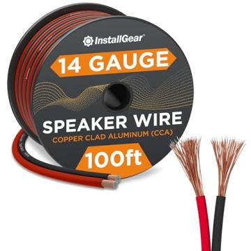 InstallGear 14 Gauge Speaker Wire - Red/Black 100ft for Superior Audio