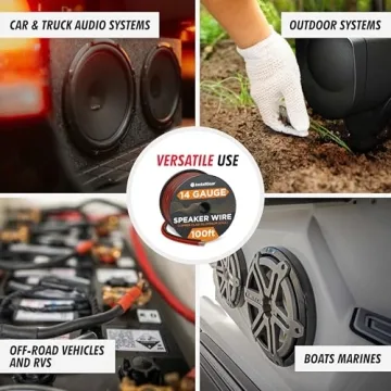 InstallGear 14 Gauge Speaker Wire - Perfect for Audio Systems