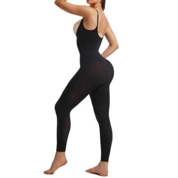 SHAPERX Women's Tummy Control Shapewear Leggings for Full Body Shaping