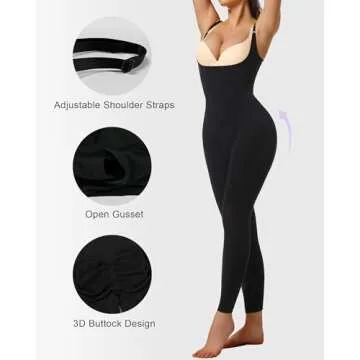 SHAPERX Women's Tummy Control Shapewear Leggings