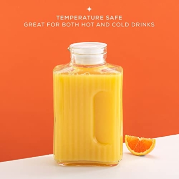 Elegant 68oz Glass Pitcher with Lid for All Occasions