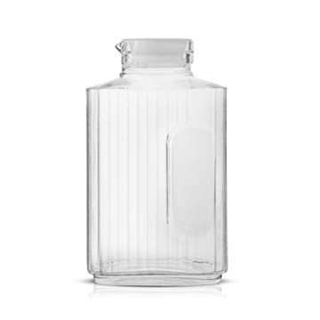 Elegant 68oz Glass Pitcher with Lid for All Occasions